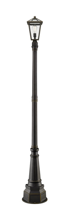 Z-Lite 579PHMR-564P-ORB One Light Outdoor Post Mounted Fixture, Oil Rubbed Bronze