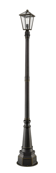 Z-Lite 579PHMR-564P-ORB One Light Outdoor Post Mounted Fixture, Oil Rubbed Bronze