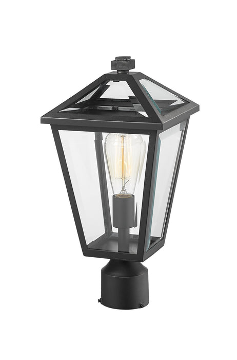 Z-Lite 579PHMR-BK One Light Outdoor Post Mount Fixture, Black