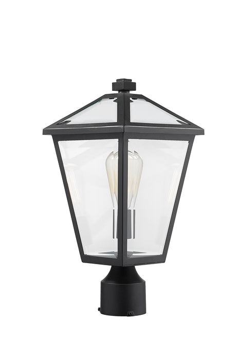 Z-Lite 579PHMR-BK One Light Outdoor Post Mount Fixture, Black