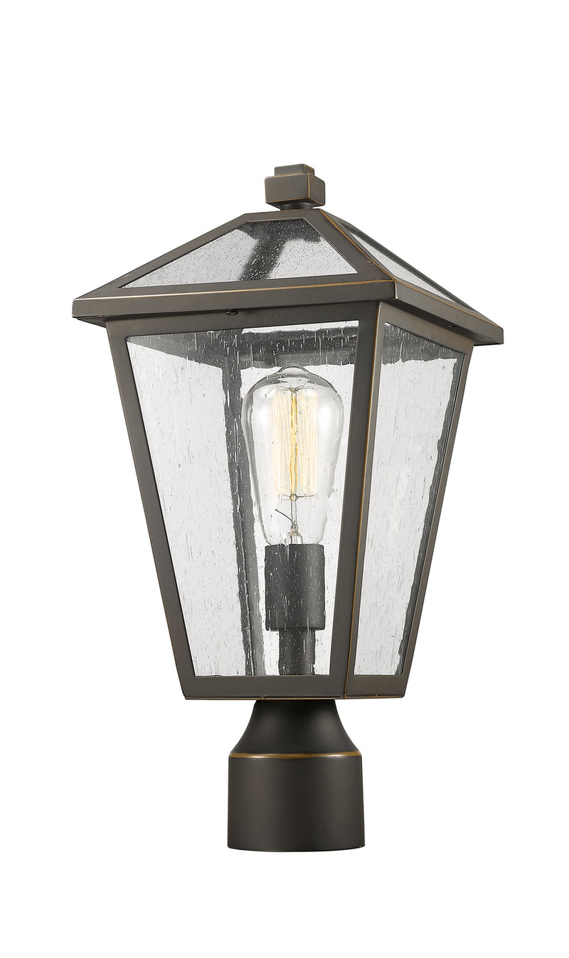 Z-Lite 579PHMR-ORB One Light Outdoor Post Mount Fixture, Oil Rubbed Bronze