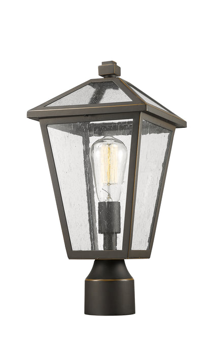 Z-Lite 579PHMR-ORB One Light Outdoor Post Mount Fixture, Oil Rubbed Bronze
