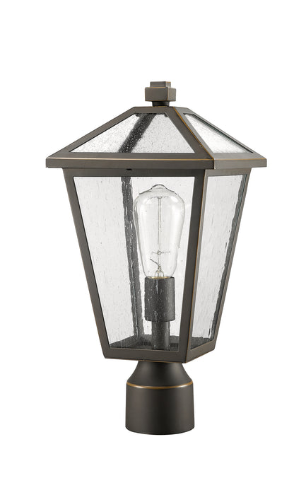 Z-Lite 579PHMR-ORB One Light Outdoor Post Mount Fixture, Oil Rubbed Bronze