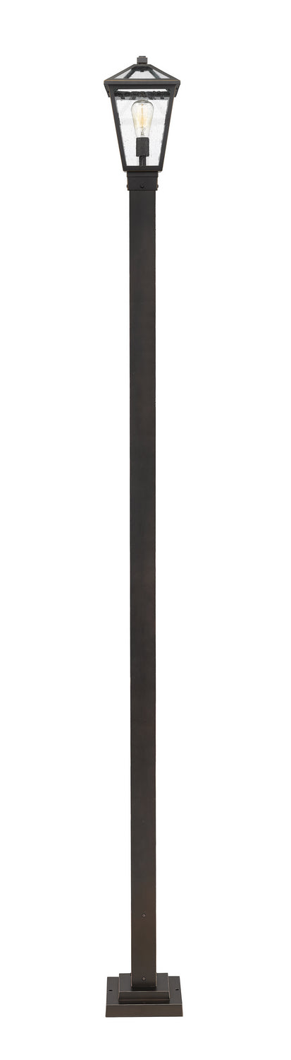 Z-Lite 579PHMS-536P-ORB One Light Outdoor Post Mounted Fixture, Oil Rubbed Bronze
