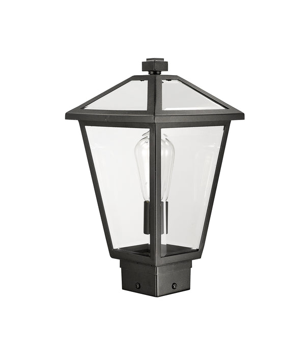 Z-Lite 579PHMS-BK One Light Outdoor Post Mount Fixture, Black