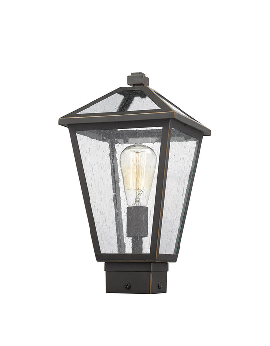Z-Lite 579PHMS-ORB One Light Outdoor Post Mount Fixture, Oil Rubbed Bronze