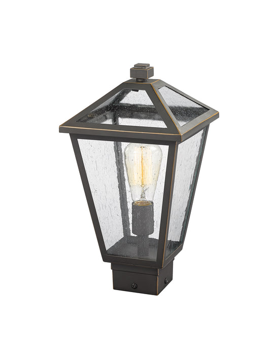 Z-Lite 579PHMS-ORB One Light Outdoor Post Mount Fixture, Oil Rubbed Bronze