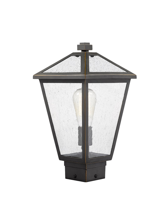 Z-Lite 579PHMS-ORB One Light Outdoor Post Mount Fixture, Oil Rubbed Bronze