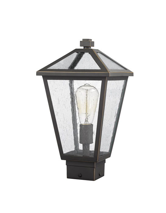 Z-Lite 579PHMS-ORB One Light Outdoor Post Mount Fixture, Oil Rubbed Bronze