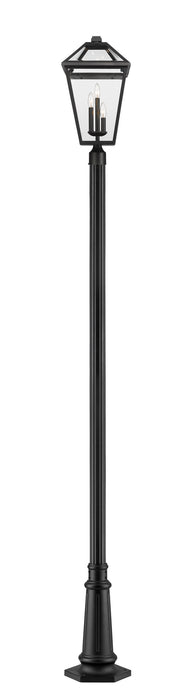 Z-Lite 579PHXLR-557P-BK Three Light Outdoor Post Mount, Black