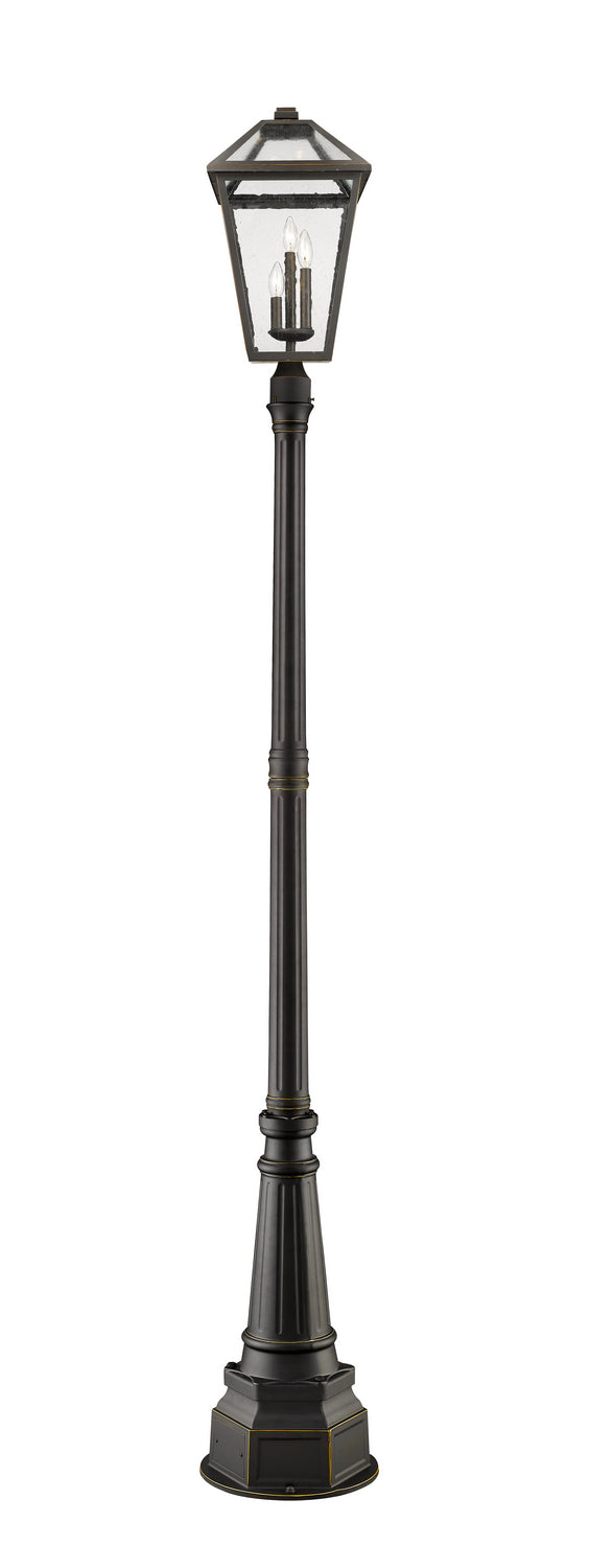 Z-Lite 579PHXLR-564P-ORB Three Light Outdoor Post Mounted Fixture, Oil Rubbed Bronze