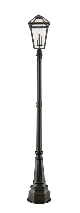 Z-Lite 579PHXLR-564P-ORB Three Light Outdoor Post Mounted Fixture, Oil Rubbed Bronze