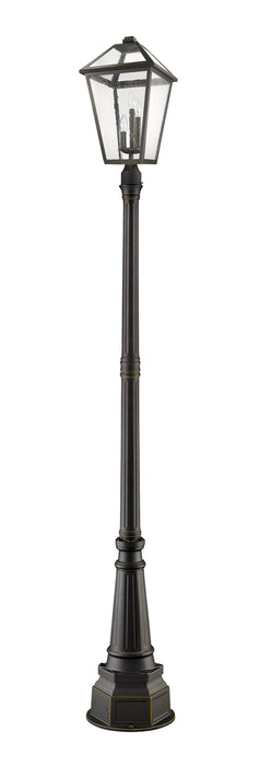 Z-Lite 579PHXLR-564P-ORB Three Light Outdoor Post Mounted Fixture, Oil Rubbed Bronze