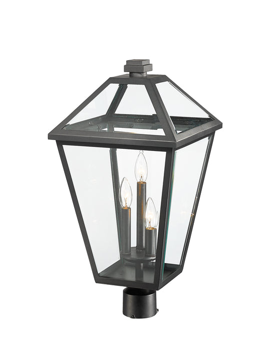 Z-Lite 579PHXLR-BK Three Light Outdoor Post Mount Fixture, Black