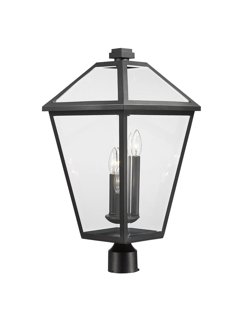 Z-Lite 579PHXLR-BK Three Light Outdoor Post Mount Fixture, Black