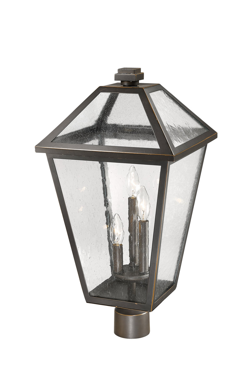 Z-Lite 579PHXLR-ORB Three Light Outdoor Post Mount Fixture, Oil Rubbed Bronze