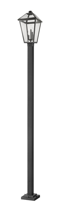 Z-Lite 579PHXLS-536P-BK Three Light Outdoor Post Mounted Fixture, Black
