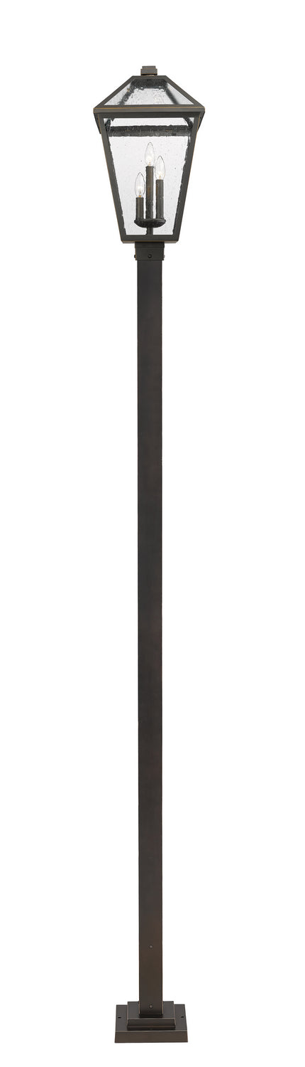 Z-Lite 579PHXLS-536P-ORB Three Light Outdoor Post Mounted Fixture, Oil Rubbed Bronze