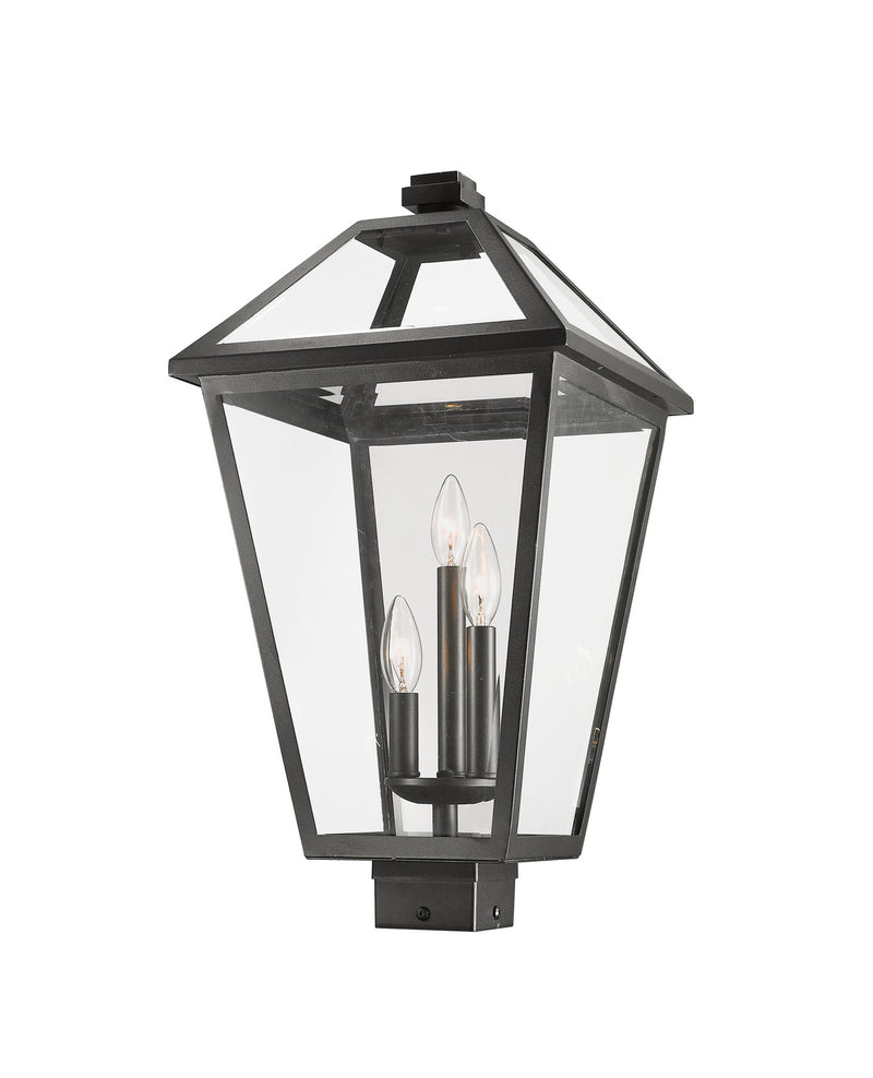 Z-Lite 579PHXLS-BK Three Light Outdoor Post Mount Fixture, Black