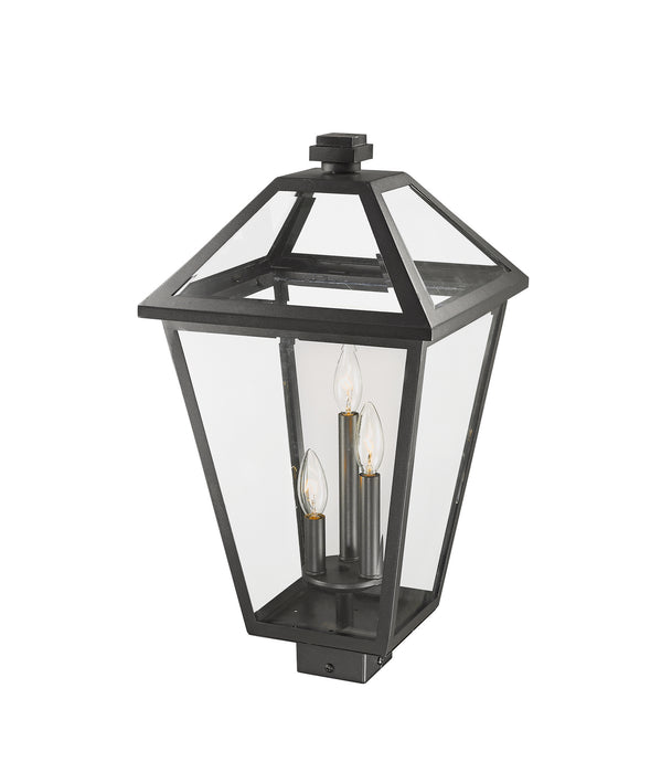Z-Lite 579PHXLS-BK Three Light Outdoor Post Mount Fixture, Black