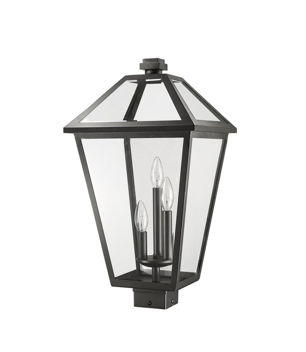 Z-Lite 579PHXLS-BK Three Light Outdoor Post Mount Fixture, Black