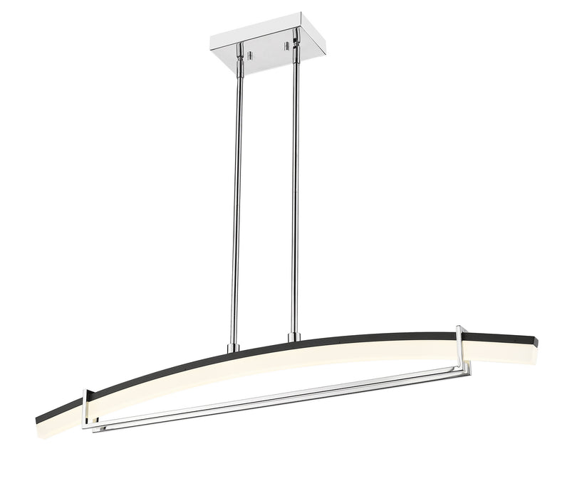 Z-Lite 620-43-CH-LED LED Linear Chandelier, Chrome