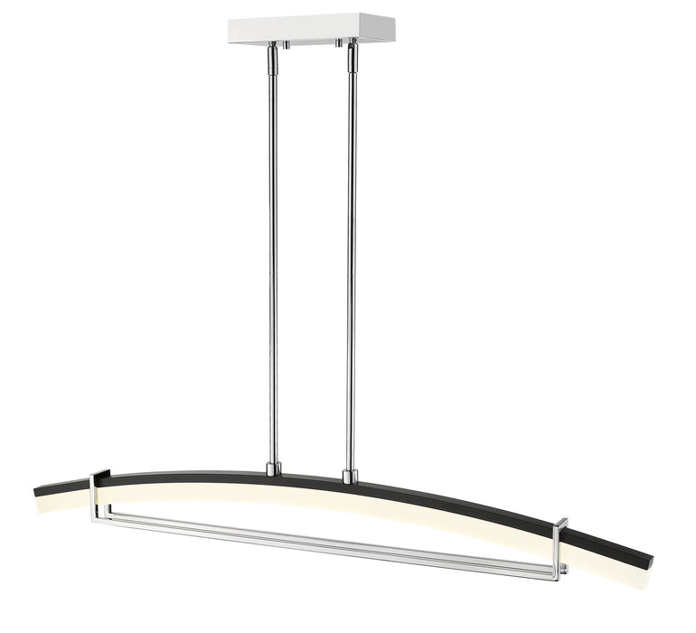 Z-Lite 620-43-CH-LED LED Linear Chandelier, Chrome