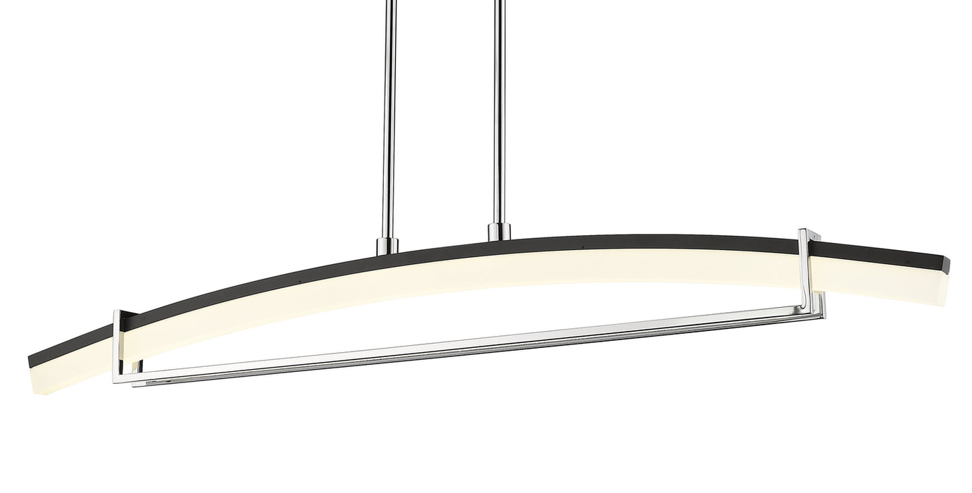 Z-Lite 620-43-CH-LED LED Linear Chandelier, Chrome