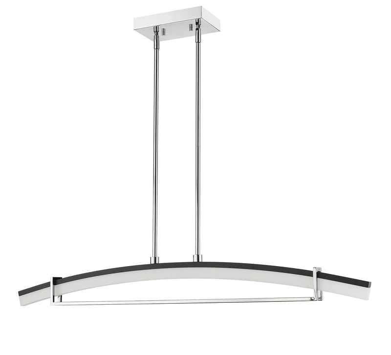 Z-Lite 620-43-CH-LED LED Linear Chandelier, Chrome