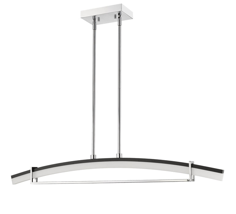 Z-Lite 620-43-CH-LED LED Linear Chandelier, Chrome