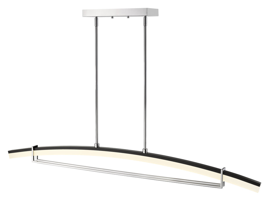 Z-Lite 620-56-CH-LED LED Linear Chandelier, Chrome