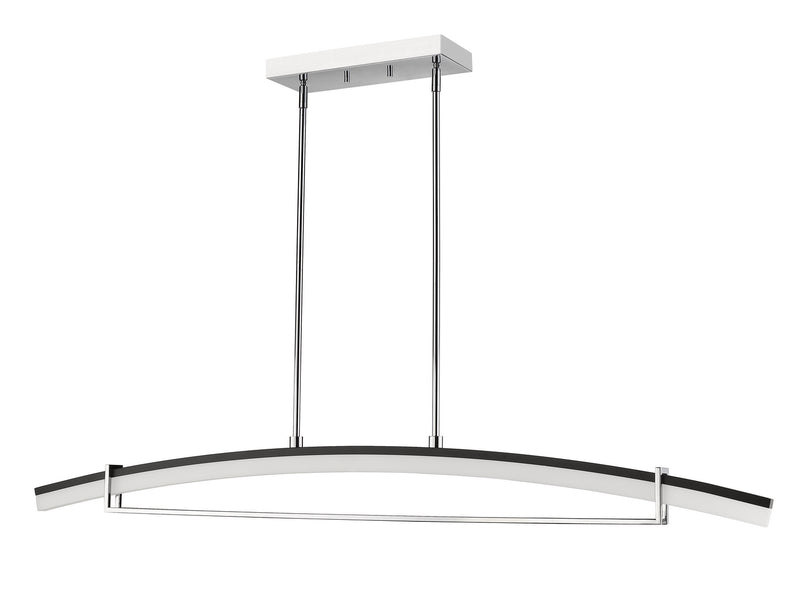 Z-Lite 620-56-CH-LED LED Linear Chandelier, Chrome