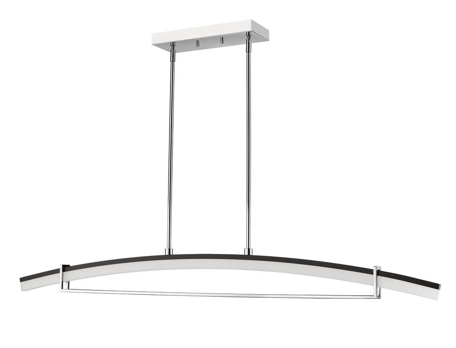 Z-Lite 620-56-CH-LED LED Linear Chandelier, Chrome