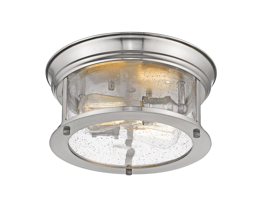 Z-Lite 727F10-BN Two Light Flush Mount, Brushed Nickel