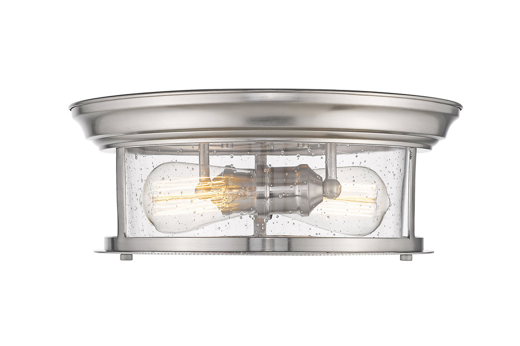 Z-Lite 727F13-BN Two Light Flush Mount, Brushed Nickel