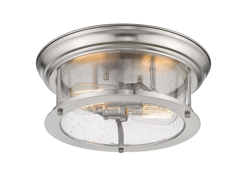 Z-Lite 727F13-BN Two Light Flush Mount, Brushed Nickel