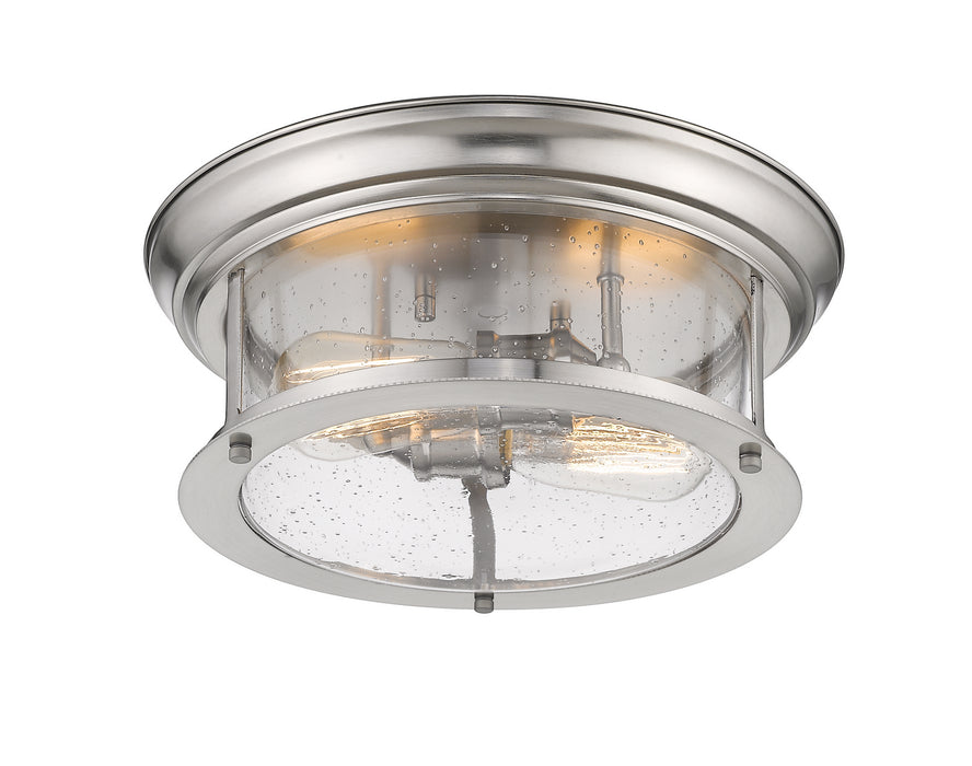 Z-Lite 727F13-BN Two Light Flush Mount, Brushed Nickel