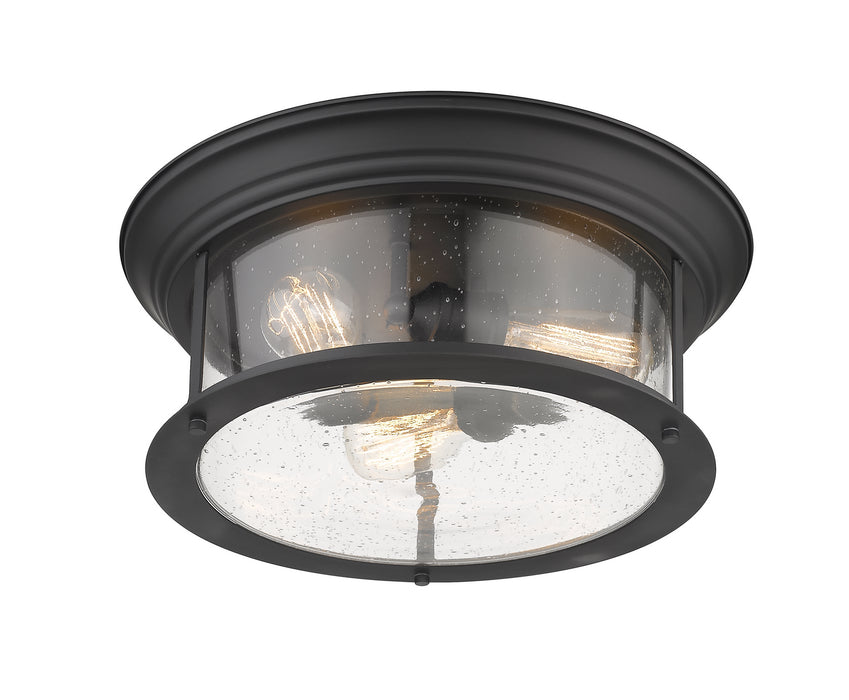 Z-Lite 727F16-MB Three Light Flush Mount, Matte Black