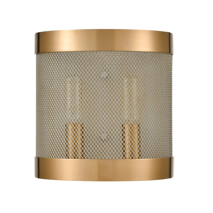 ELK Home D4335 Two Light Wall Sconce, Satin Brass