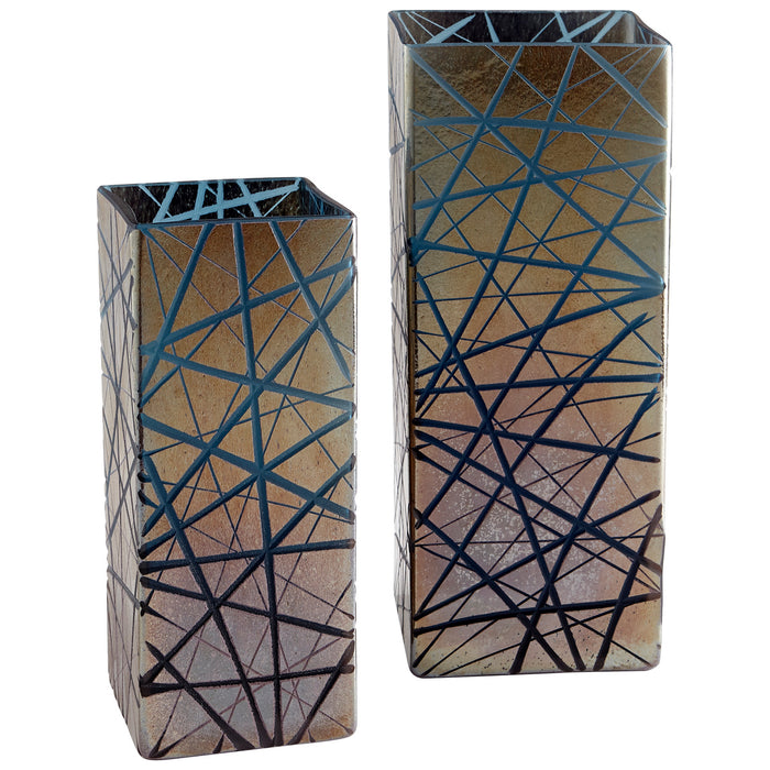 Cyan 10490 Vase, Irridescent Gold