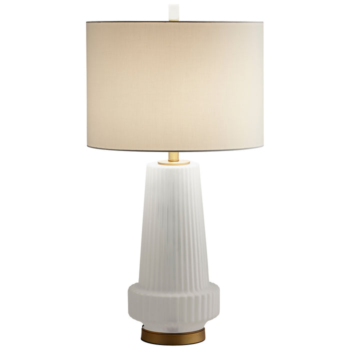 Cyan 10545 LED Table Lamp, Aged Brass
