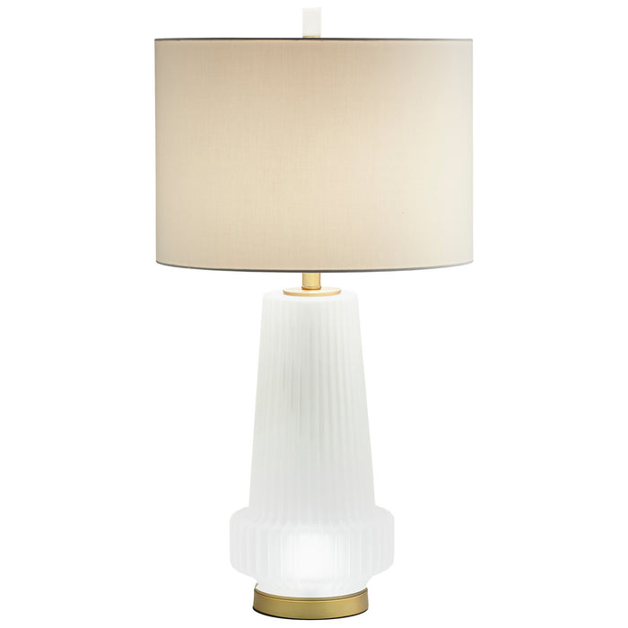 Cyan 10545 LED Table Lamp, Aged Brass
