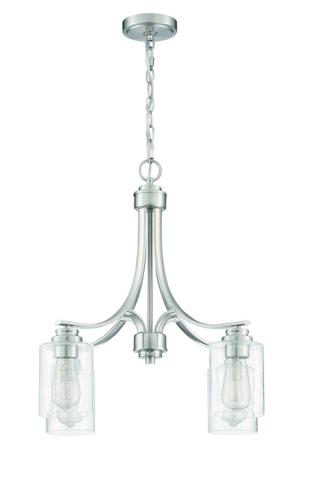 Craftmade 50524-BNK Four Light Chandelier, Brushed Polished Nickel