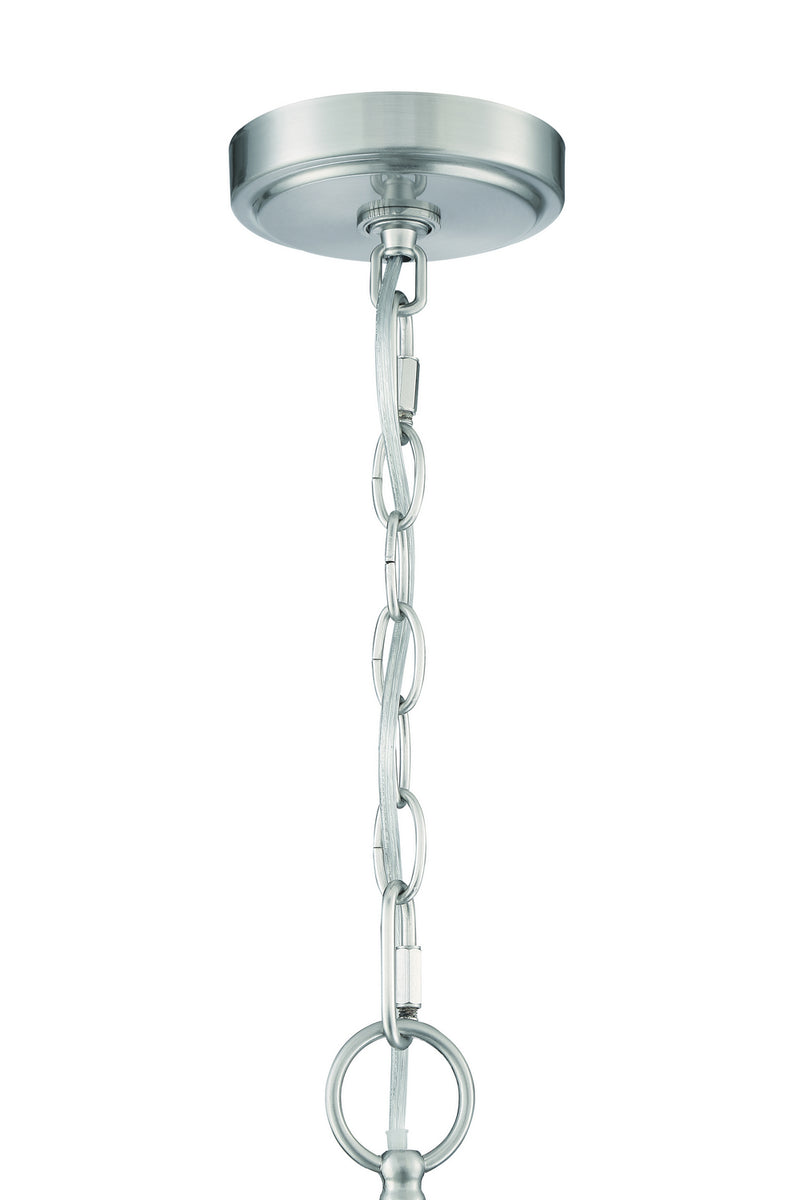Craftmade 50524-BNK Four Light Chandelier, Brushed Polished Nickel