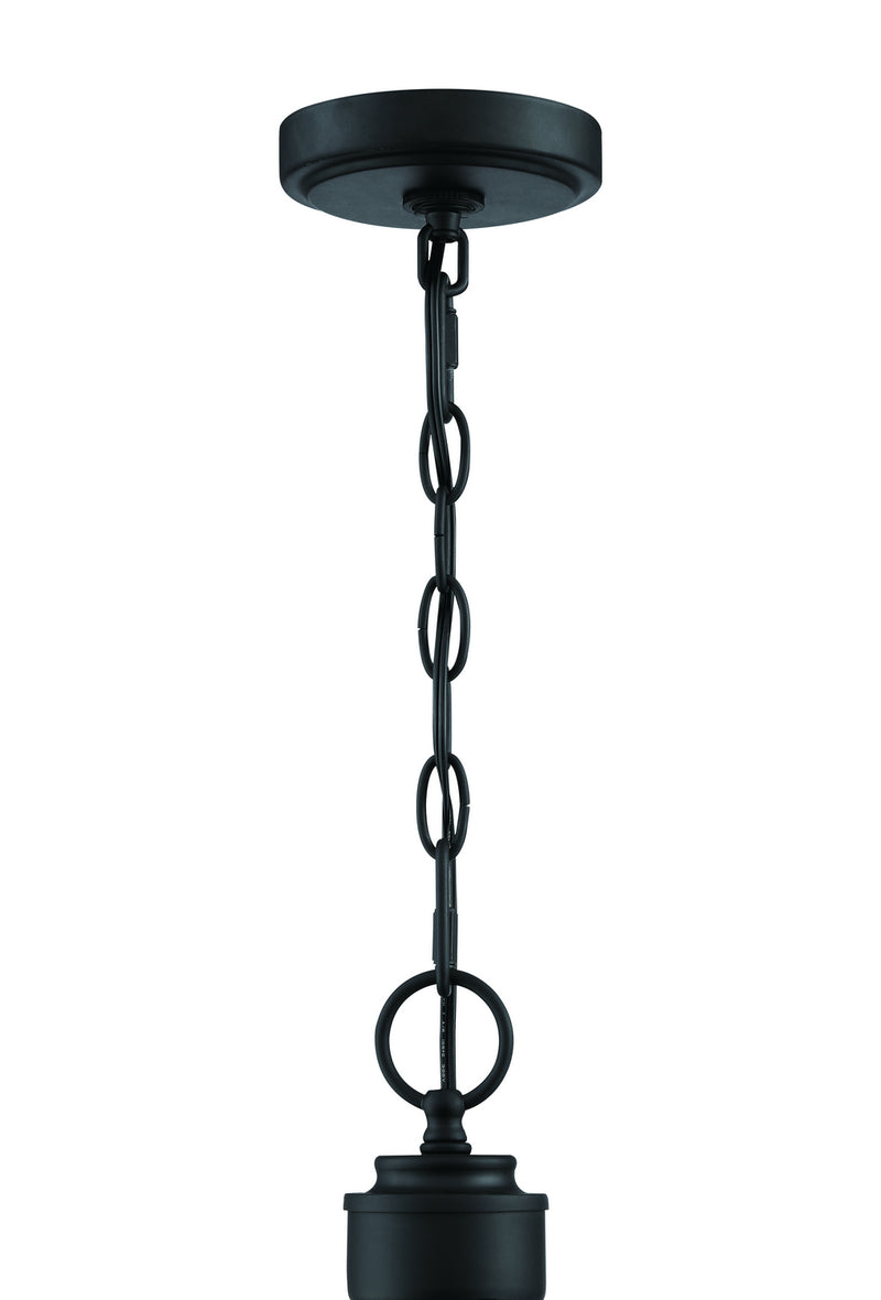 Craftmade 50524-FB-WG Four Light Chandelier, Flat Black
