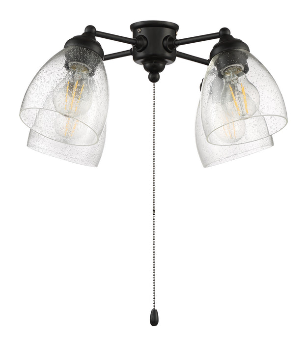 Craftmade LK401105-FB-LED LED Fan Light Kit, Flat Black