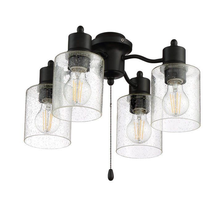 Craftmade LK403107-FB-LED LED Fan Light Kit, Flat Black