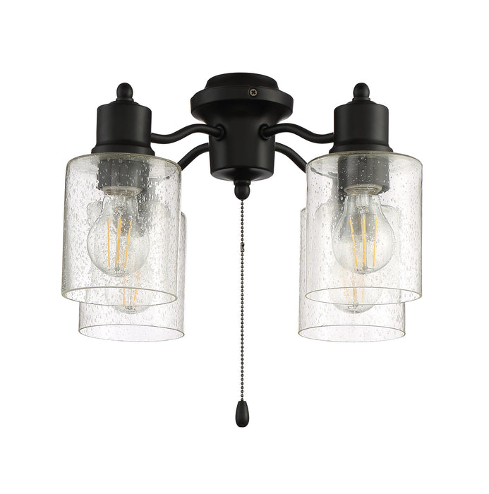 Craftmade LK403107-FB-LED LED Fan Light Kit, Flat Black