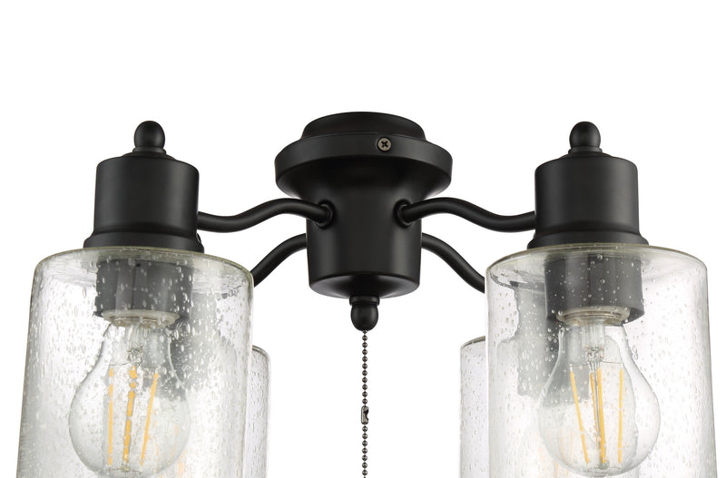 Craftmade LK403107-FB-LED LED Fan Light Kit, Flat Black