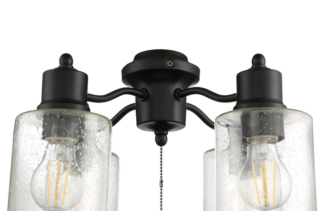 Craftmade LK403107-FB-LED LED Fan Light Kit, Flat Black